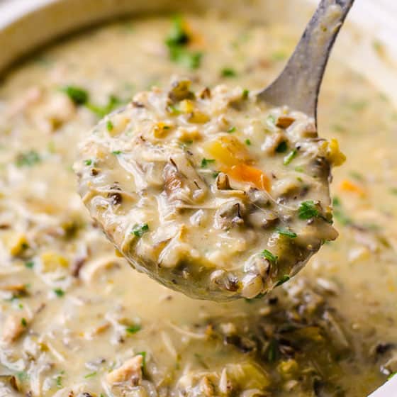 Healthy Chicken Wild Rice Soup: No Cream & Multi-Cooker Easy
